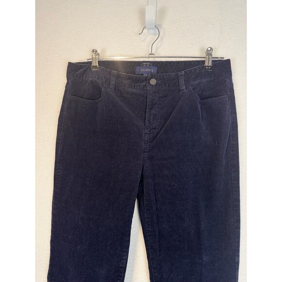 Talbots Navy Blue Corduroy Pants Sz 10 Heritage Straight Leg Classic - Picture 4 of 8